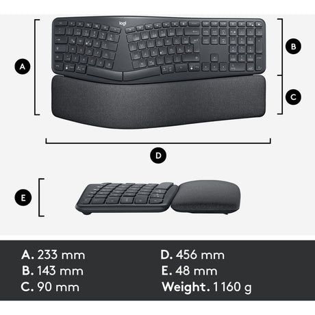 Logitech K860 Ergastature