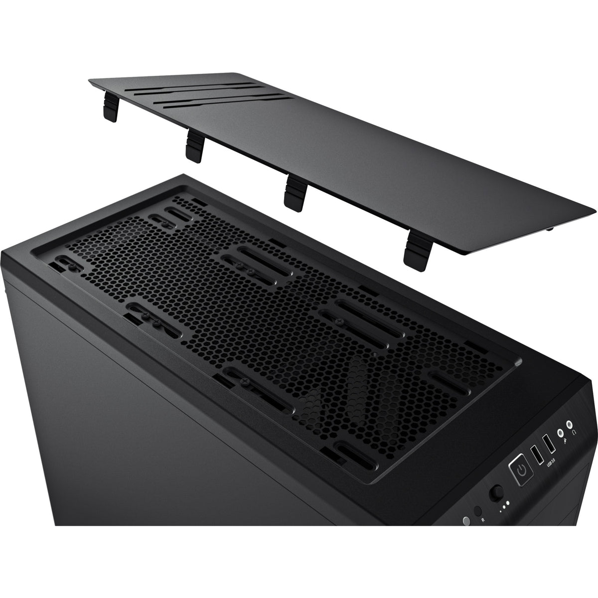 Ruhig sein! Pure Base 600 Midi-Tower-Gehäuse (schwarz | 2x USB-A)
