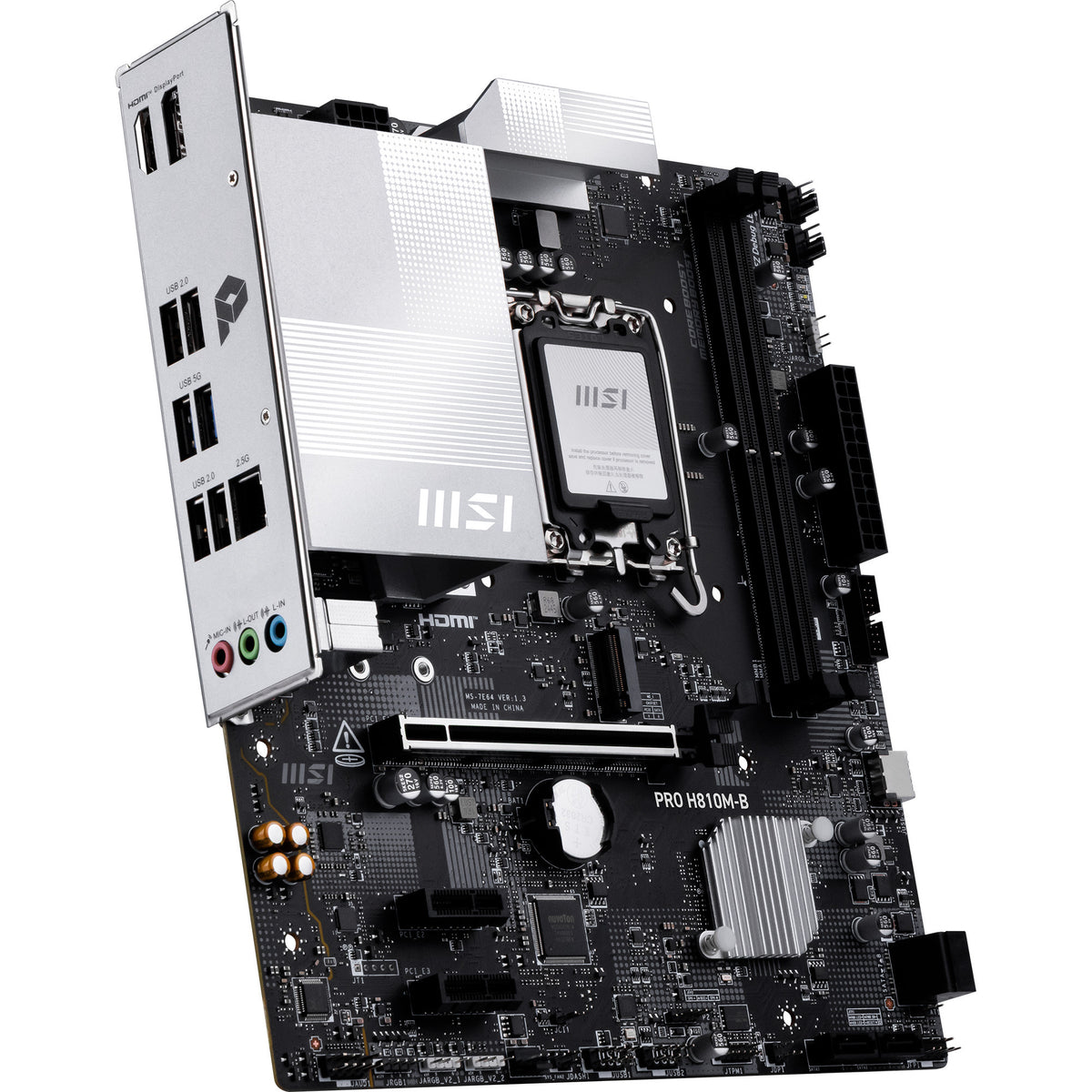 Msi pro h810m-b socket 1851 moederbord (2.5 gb-lan, sound, µatx)