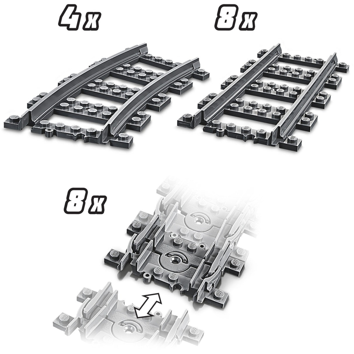 Lego City 60205 Zugschiene