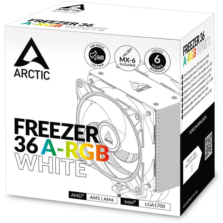 Arctic Freezer 36 A-RGB CPU-Kühler (weiß, 4-Pin-PWM)