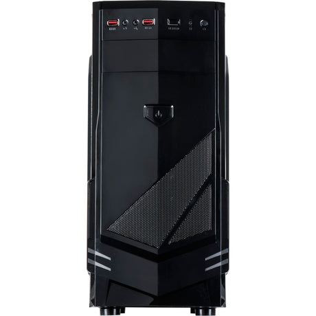 Inter-Tech B-30 Midi-Tower-Gehäuse (schwarz | 2x USB-A)