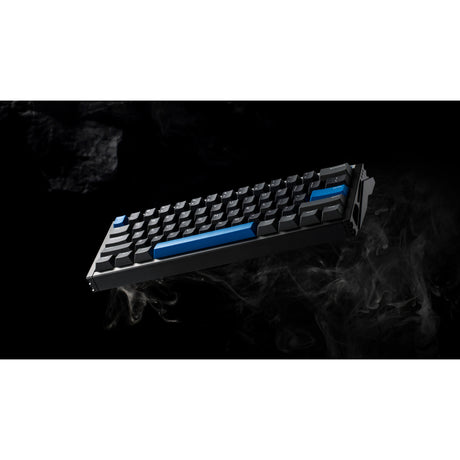 Iqunix EZ60 Magnetschalter-Gaming-Tastatur (schwarz, US-Layout (QWERTZ), Gateron Star Trail, 60 %, RGB, Double-Shot-PBT-Tastenkappen)