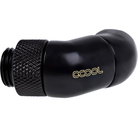 Alphacool Eiszapfen Winkeladapter Doppel-45 Grad Anschluss (schwarz)