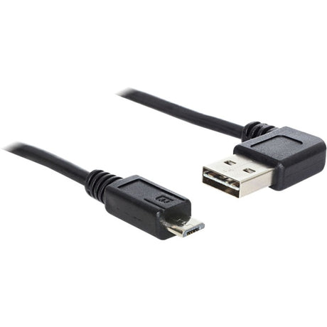 Delock USB2.0 a 90° > USB Micro-B Kabel (schwarz, 5 Meter)