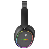Hator phoenix 2 wireless over-ear gaming headset (zwart, rgb, 2.4ghz bluetooth 5.4 usb-c)