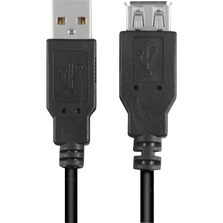 Sharkoon USB 2.0 Verlängerungskabel (schwarz, 3 Meter, doppelte Abschirmung)