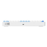 Mchose g75 pro tri-mode gasket structuur mechanisch gaming toetsenbord (blauw, us lay-out (qwerty), ktt cabbage tofu v2, 75%, rgb, hot swap, pbt double-shot, 2.4 ghz | usb-c | bluetooth)