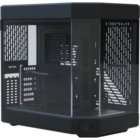 Hyte y60 Midi-Tower-Gehäuse (schwarz | 3x USB-A | gehärtetes Glas)