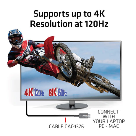 Club 3D Ultra High Speed AOC HDMI 2.1 zertifiziertes unidirektionales Kabel Stecker-Stecker (Schwarz, 10 Meter, 4K 120 Hz, 8K 60 Hz, 48 Gbit/s)