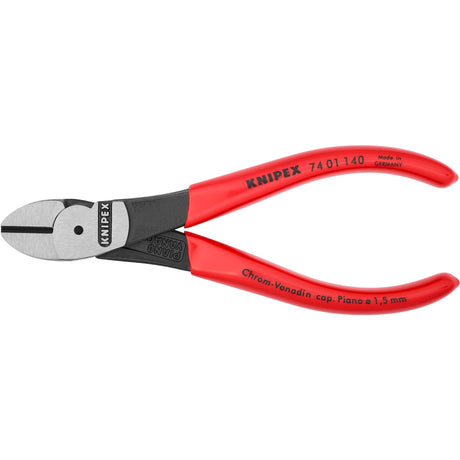 Knipex 74 01 140 Kraft-Seitenschneider Kunststoff poliert 140mm