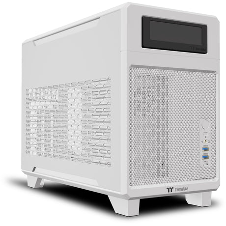 Thermaltake TR100 Snow Mini-Tower-Gehäuse (weiß | 2x USB-A | 1x USB-C)