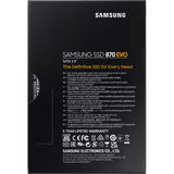 Samsung mz-77e2t0b 870 evo SSD, 2 TB, 2,5, SATA3, 6 Gbit/s, 3D V-NAND, 560 550 MB s, 512 MB DDR4