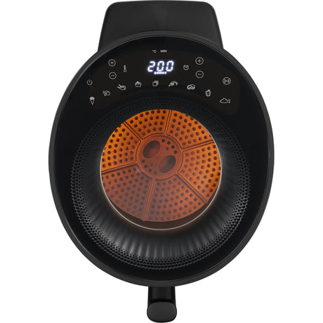 Princess Cyclone Vision Airfryer Heißluftfritteuse (schwarz, 5 Liter)
