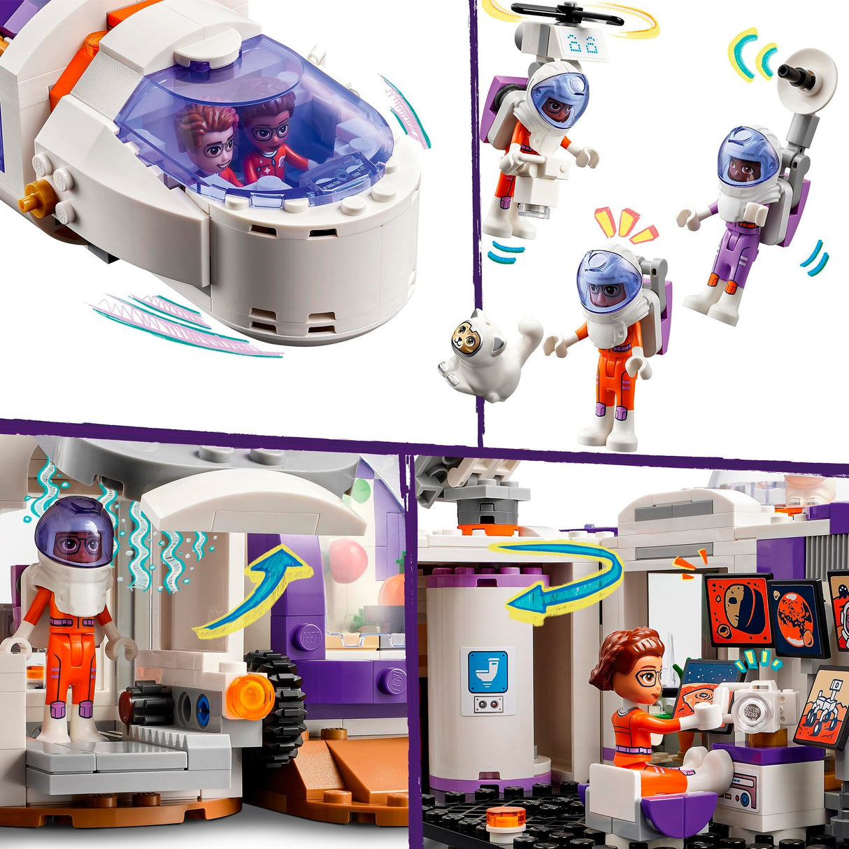 Lego Friends – Mars-Weltraumbasis und Raketenbauspielzeug (42605)