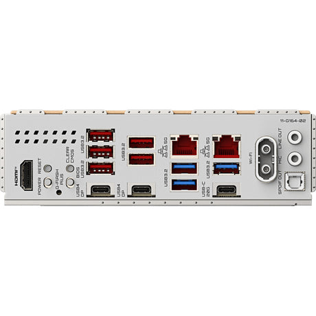Gigabyte x870e aero x3d wood socket am5 moederbord (zilver houtkleur, raid, 2x 5 gb-lan, wi-fi 7, bt, sound, atx)