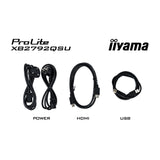 Iiyama prolite xb2792qsu-b1 27 monitor (zwart, hdmi, displayport, 2x usb-a, usb-b, 120 hz)