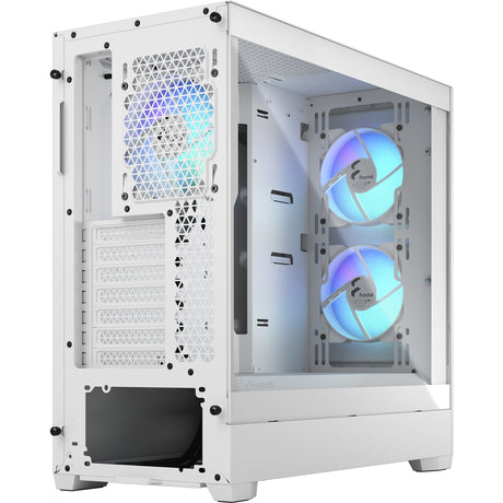 Fractal Design Pop Air RGB Midi-Tower-Gehäuse (weiß | 2x USB-A | RGB | gehärtetes Glas)