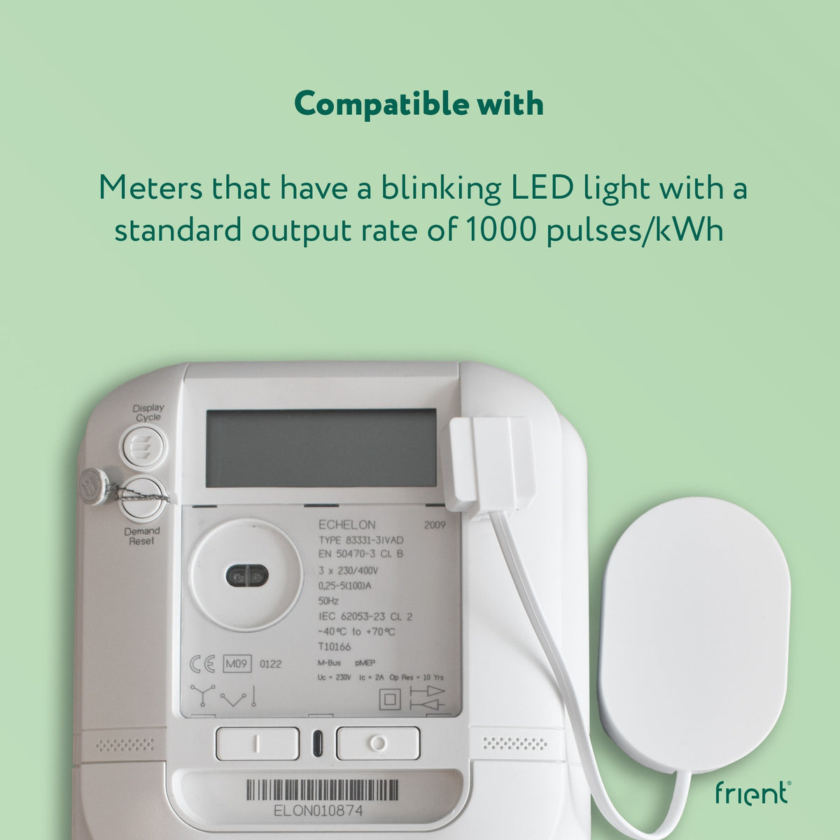 Ty Frient Electrici Meter Interface 2, LED-Energieeinsparung (weiß, ZigBee 3.0)