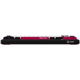 Lorgar kbp70mw rgb mechanisch gaming toetsenbord (zwart, us lay-out (qwerty), logar toxic purple, 65%, rgb, hot-swappable, pbt double-shot, bluetooth | 2.4ghz | usb)