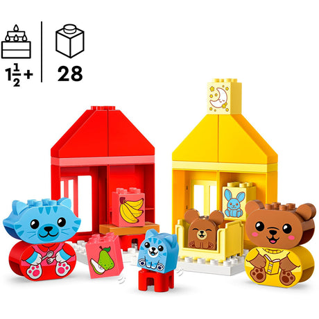 Lego Duplo – Alltagsgewohnheiten – Konstruktionsspielzeug zum Essen und Schlafen (10414)