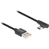 Delock USB 2.0 Kabel Typ-A-Mann zum USB-Typ-C-Männlichkeitswinkel