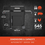 Masterbuilt Masterbuilt Autoignite Serie 545 Digitalkohle -Barbecue e
