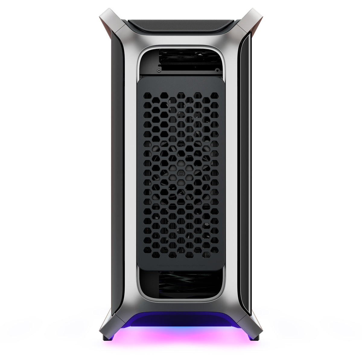 Cooler master cosmos alpha big tower behuizing (zwart zilver | 4x usb-a | 2x usb-c | rgb | tempered glass)