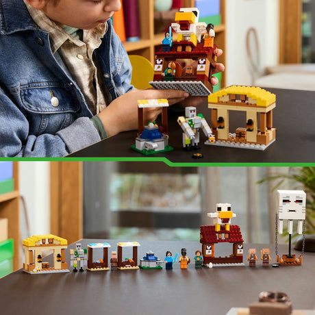 Lego Minecraft: Der schreckliche Ballonangriff auf das Dorf – 21273