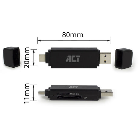 Act Kartenleser AC6375 schwarz