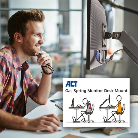 Monitorarm Act Black AC8311