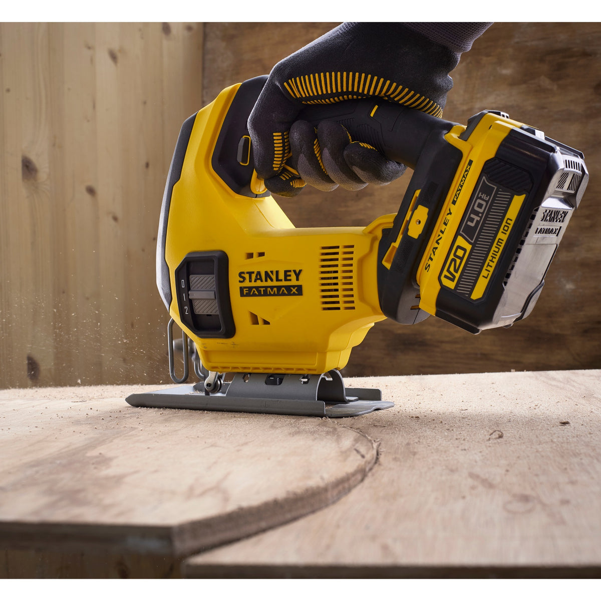 Stanley sfmcs600m2k fatmax® v20 Akku-Stichsäge 18 V 4,0 Ah im Koffer
