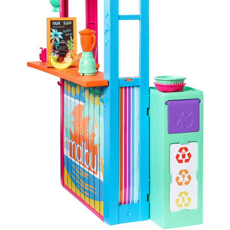Barbie liebt das Puppenzubehör „Ocean Beach Shack“.