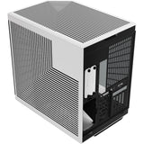 Hyte y70 Midi-Tower-Gehäuse (schwarz und weiß | 2x USB-A | 1x USB-C | gehärtetes Glas)