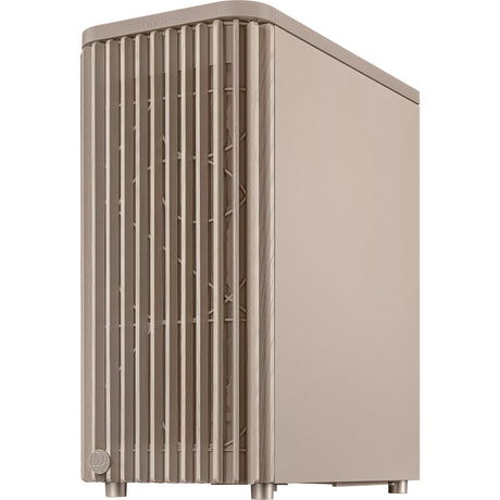 Asus Proart Pa401 Wood Edition – Mesh-Panel-Midi-Tower-Gehäuse (beige Holzfarbe | 2x USB-A | 1x USB-C)