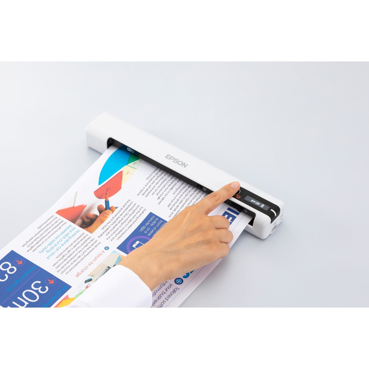 Epson Workforce DS-80W Einzugsscanner (grau)