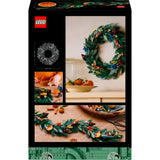 Lego icons herfstkrans bouwpakket voor volwassenen met bloemen - kerstdecoratie - 10340