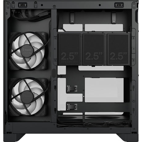 Fractal Design Pop 2 Vision RGB Midi-Tower-Gehäuse (schwarz | 1x USB-A | 1x USB-C | RGB | gehärtetes Glas)