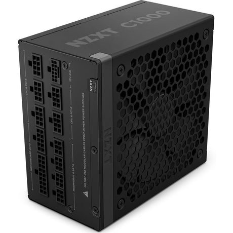 Nzxt C1000 Gold ATX 3.1 modulares 1000-Watt-Netzteil (schwarz, 1x 12V-2x6, 3x PCIe)
