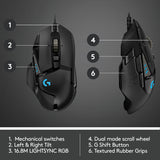 Logitech G502 Hero Hochleistungs-Gaming-Maus (schwarz, 100–25.600 dpi, RGB-LEDs)