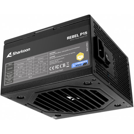 Sharkoon Rebel P15 650 Watt Netzteil (schwarz, 1x 12V-2x6, 2x PCIe)