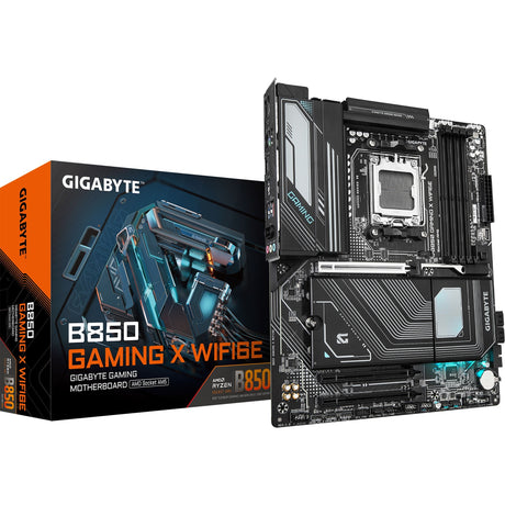 Gigabyte B850 Gaming x WiFi6e, ATX, AMD AM5, B850, 4x DDR5 8200 O.C, 2,5GBE, WiFi 6E, BT 5.3, USB-C