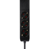 Neomounts ds22-840bl6 Tischsteckdose mit Klemme, 1,4 m, Innenbereich, Typ F, Kunststoff, schwarz, Stromversorgung