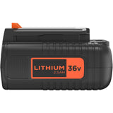 Black Decker Black Decker BL2536-XJ Schiebebatterie 36V 2,5AH Schwarz Orange