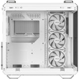 Asus TUF Gaming GT502 Horizon ArGB Midi-Tower-Gehäuse (weiß | 3x USB-A | 1x USB-C | gehärtetes Glas)