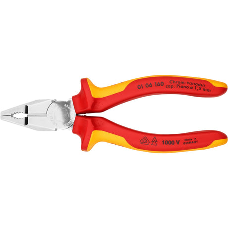 Knipex 01 06 160 Kombizange Chrom Vanadium 160mm VDE