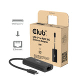 Club 3d usb-c naar 10gb-lan ethernet adapter (zwart)