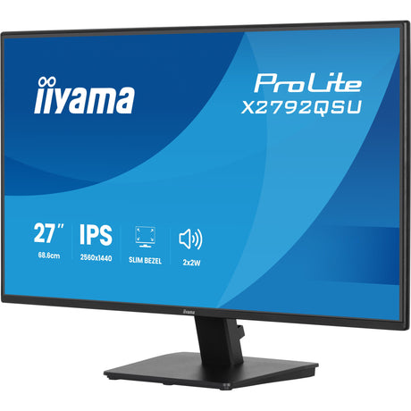 Iiyama Prolite x2792qsu-b1 27 Monitor (schwarz, HDMI, Display Port, 2x USB-A, USB-B, 120 Hz)