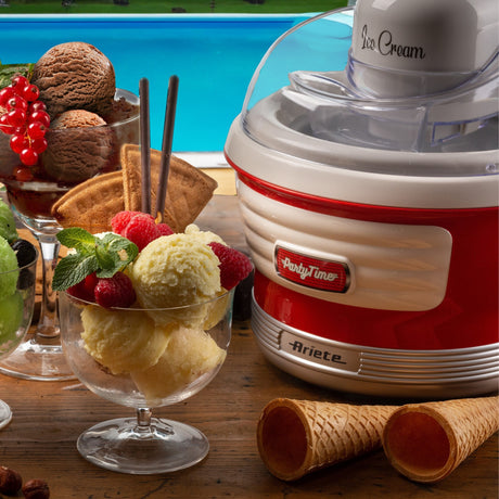 Ariete Party Time Eismaschine 0643 00 (rot weiß)