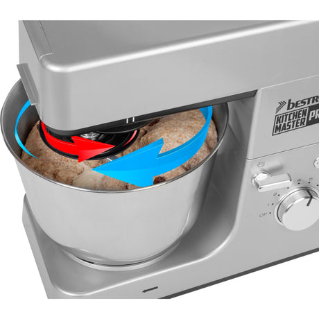 Bestron akm1600s 4-in-1 Küchenmaschine Kitchen Master Pro (Silber)